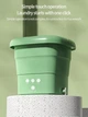 Портативная стиральная машина складное ведро Mini Washing Machine 8 литров, центрифуга, таймер, стерилизация Зеленый - изображение 9
