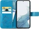 Чехол Clover для Samsung Galaxy A24 / A245 книжка кожа PU с визитницей голубой - изображение 2
