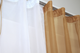 Кухонний комплект штор VR-Textil № 017к з підв'язками на карниз 1-1.5 м 265х170 см Кавовий з білим (50-019) - зображення 3
