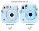 Комплект аксесуарів до Камери Моментального Друку Fujifilm Instax Mini 12 Pastel Blue / Блакитний - Чохол та Фотоальбом - изображение 7