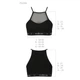 Спортивний топ з прозорою вставкою Passion PS006 TOP black, size M - зображення 6