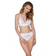 Эластичный топ с кружевом Passion PS001 TOP L, white - изображение 2