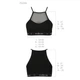 Спортивный топ с прозрачной вставкой Passion PS006 TOP L, black - изображение 6