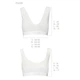 Спортивный топ из эластичного хлопка Passion PS005 TOP S, white (SO4229) - изображение 6