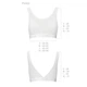 Топ с прозрачной вставкой Passion PS002 TOP L, white - изображение 5