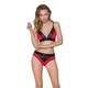 Эластичный топ с кружевом Passion PS001 TOP M, red-black - изображение 2