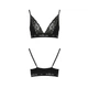 Эластичный топ с кружевом Passion PS001 TOP L, black - изображение 5