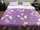 Покрывало с бабочками Полет 140х220 см CottonTwill Сиреневый 000240975 - изображение 2