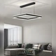Светодиодная люстра Esllse подвесная с пультом и приложением STELLA 100W S SMART 500X500Х1200мм Черная Квадратная - изображение 4