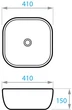 Раковина KOLLER POOL Round RN-0410-WB-MB 410х410 черная матовая - изображение 3