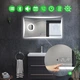 Прямоугольное зеркало с LED подсветкой 110 на 70 см, с Smart-блоком, линзой с подсветкой и подогревом, модель Amado La Mir (Amadog195) - изображение 2