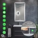 LED-зеркало 80x120см, с Smart-блоком, линзой с подсветкой и подогревом, модель Amado (Amado195) - изображение 2