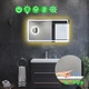 LED-зеркало 120x80см, с тремя сенсорами, подогревом и линзой с подсветкой, модель Anvi (Anvig335) - изображение 2
