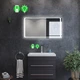 Прямоугольное зеркало с LED подсветкой 110 на 70 см, с механическим выключателем, модель Emma La Mir (Emmag177) - изображение 2