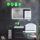 LED-зеркало 90x80см, с ИК включателем и подогревом с механическим управлением, модель Noemi (Neomig92) - изображение 2
