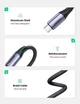 Кабель зарядный Ugreen USB Type-C to Type-C USB C 3.1 Gen 2 10Gbps 4K с нейлоновой оплеткой 1 м (YM0223) - изображение 6