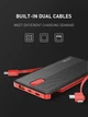 УМБ LDNIO Power Bank 20000 мАг Type-С/Lightning/micro-USB Black/Red - зображення 4
