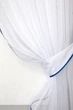 Кухонный комплект VR-Textil № 087к "Аннет" шторки с ламбрекеном белый с синим 170х170 см (52-0540) - изображение 3
