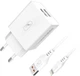 Сетевое зарядное устройство Sky Dolphin SC30L 2xUSB 2.1A + кабель Lightning White (MZP-000112) - изображение 1