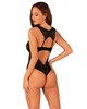 (SALE) Мереживне боді Obsessive Donna Dream crotchless teddy M/L Black, відкритий доступ - зображення 2