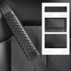Чехол накладка для автомобильного ремня безопасности на липучке 1 шт. Черный - изображение 3