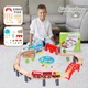 Дерев'яна залізниця з поїздом і вагонами, тартак, міст, тунель Kinderplay GS6151 - зображення 2