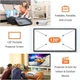 Мультимедійний проектор DR. Q AK-50 Full HD LED 7500 Лм WiFi з динаміками - зображення 2