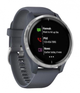 Смарт-Часы Garmin Venu Silver Stainless Steel Bezel w. Granite Blue and Silicone B. (010-02173-01) - изображение 2