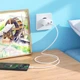 Адаптер мережевий HOCO Pure power three-port C126A |1USB/2Type-C, 40W/3A, PD/QC| білий - зображення 5