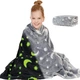 Плед-покрывало Magic Blanket Светящийся в темноте 165х120 см Серый - изображение 8