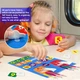 Игра детская развивающая из фетра, обучающая математическая доска с цифрами на липучке, Синий - изображение 6