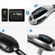 Автомобильный bluetooth fm модулятор X5 ВТ для автомагнитолы, mp3 / фм трансмиттер с дисплеем, серебряный - изображение 3