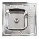 Кухонная мойка из нержавеющей стали Platinum ПОЛИРОВКА 6060 L (0,7/160 мм) - изображение 1