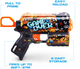 Szybkostrzelny blaster Zuru X-SHOT Skins Flux Game Over 8 naboi (193052043597) - obraz 6