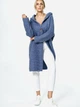 Kardigan damski oversize Figl M884 One size Niebieski (5902194412056) - obraz 3