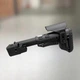 Складной приклад DLG TACTICAL DLG-130-052 с трубкой Mil-Spec DLG-147, Черный, с рег. подщечником - изображение 1