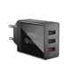Сетевое зарядное устройство ESSAGER Fangbo QC3.0 USB-A (QC+Dual 2.4A) EU Black (ECTQC3-FBB01) - изображение 1