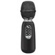 Портативный черный блютуз караоке микрофон MicMagic L-1238 беспроводной 20 Вт, Bluetooth микрофон для пения - изображение 1