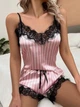 Женская пижама комплект шорты и майка M Pink (73829374) - изображение 3