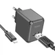 Сетевое зарядное устройство Hoco CS11A USB черное + кабель USB to Lightning - изображение 1