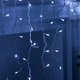 Гирлянда уличная бахрома Белый 100 LED светодиодная 3 метра прозрачный провод 18 нитей - изображение 2