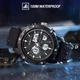 Мужские часы с мощным корпусом Skmei 1757BKWT Black-White - изображение 4