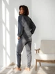 Пижама (свитшот + штаны) женская теплая велюровая BARWA garments 0332/333 S Графит (2113323331329) - изображение 2