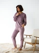 Пижама (свитшот + штаны) женская теплая велюровая BARWA garments 0332/333 XL Фрезовая (2113323334078) - изображение 5