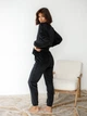 Пижама (свитшот + штаны) женская теплая велюровая BARWA garments 0332/333 M Черная (2113323332012) - изображение 3