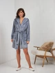 Халат женский теплый BARWA garments 0227 L Темно-серый (2110002273499) - изображение 5