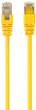 Kabel krosowy Cablexpert CAT6 FTP 1 m Yellow (PP6-1M/Y) - obraz 1