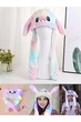 Шапка, що світиться Різнокольорова Pikachu toys soft toys with led з рухомими вушками Райдужна - зображення 6