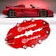 Декоративные накладки на тормозные суппорта Brembo ABS пластик 4 шт L Красные - изображение 7