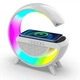 Ночник настільна лампа смарт RGB Happy Light Smart Light Sound Machine з бездротовою зарядкою 15W і Bluetooth колонкою - зображення 7